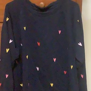 Crewneck heart sweatshirt